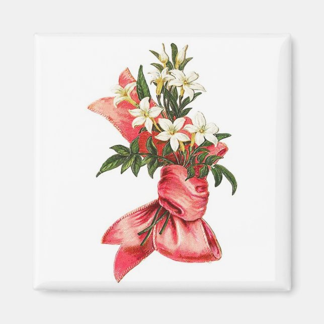 Aimant Bouquet de Noël Magnat Vintage (Devant)