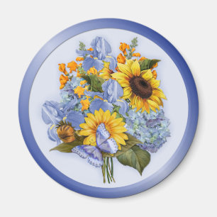 Aimant Bouquet de tournesol d'été