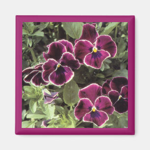 Aimant Bouquet papillon et fleurs