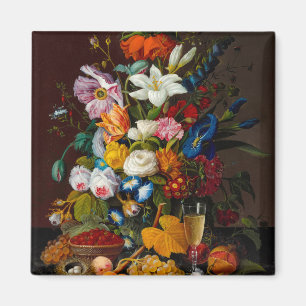 Aimant Bouquet victorien, 1850-1855 par Severin Roesen