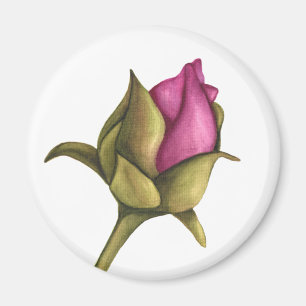 Aimant bourgeon de pivoine
