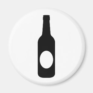 Aimant Bouteille à bière noire