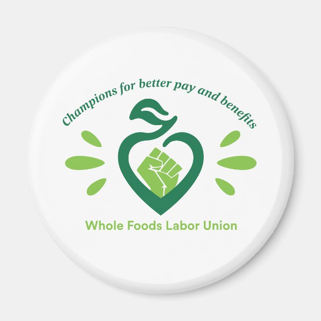 Aimant Bouton avec texte (Devant)