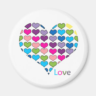 Aimant bouton d'amour, valentine