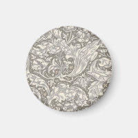 Bouton de fiancé en damas antique de William Morri