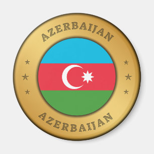 Aimant Bouton du drapeau de l'Azerbaïdjan