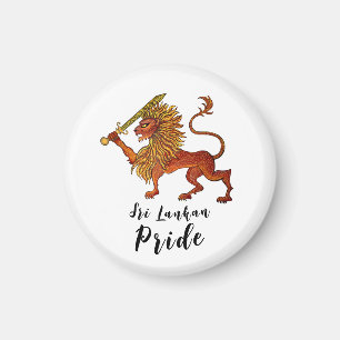 Aimant Bouton du drapeau sri lankais