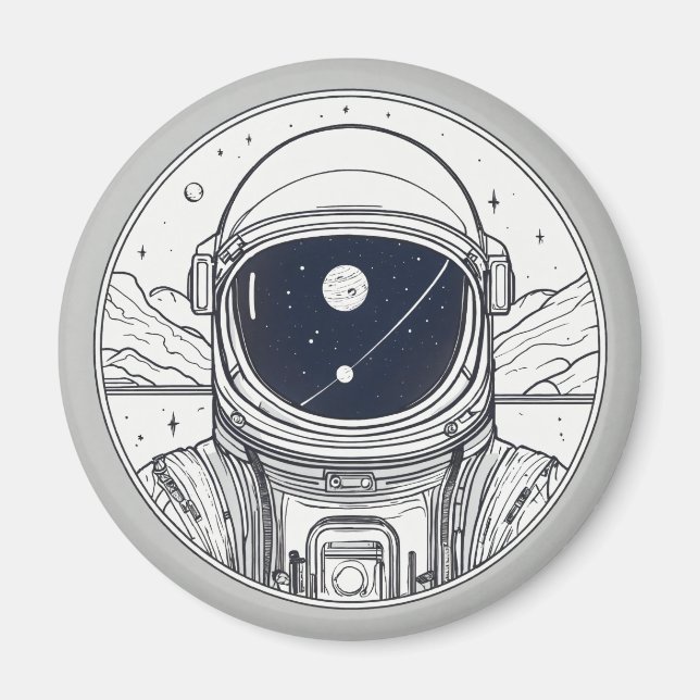 Aimant Bouton magnétique avec conception de l'espace (Devant)