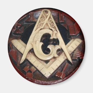 Aimant Bouton Masonic Squat & Compas