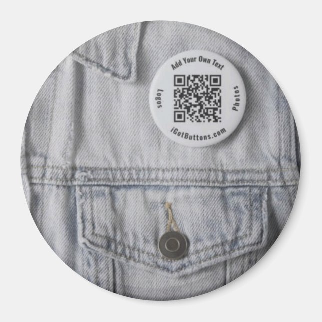 Aimant bouton personnalisé de 3 pouces (Devant)