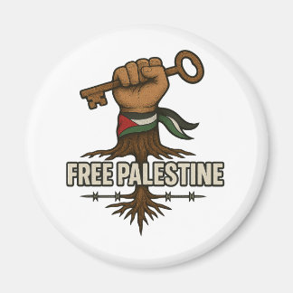 Aimant Bouton pour la Palestine libre – Pouvoir et Solida