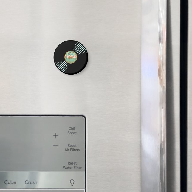 Aimant Bouton Style rétro des enregistrements Gorst (In situ (réfrigérateur))