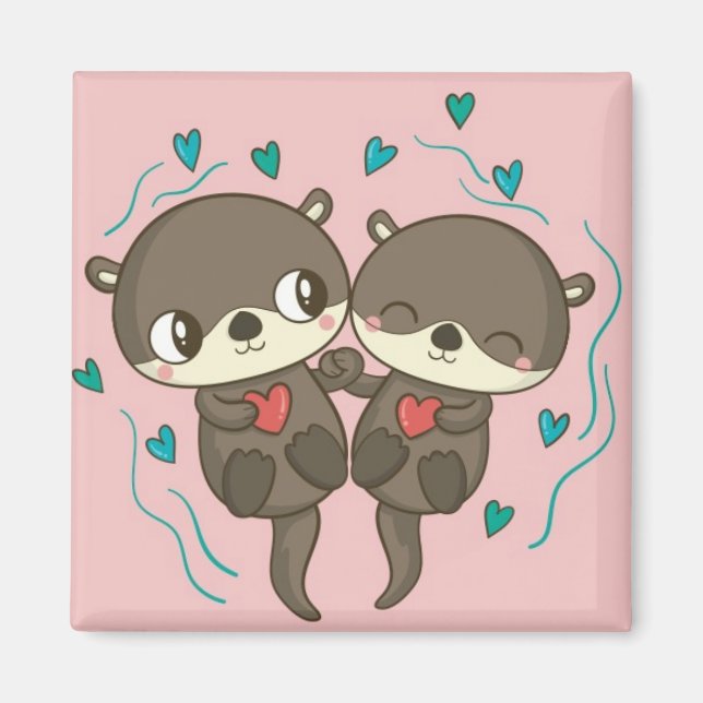 Aimant Boutons mignons (Devant)