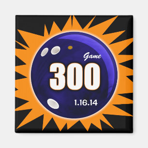 Aimant Bowler's 300 Parfait Game, Bowling Ball Design,