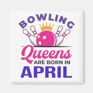 Aimant Bowling Anniversaire Avril Femmes Bowler