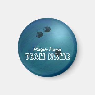 Aimant Bowling Ball Blue