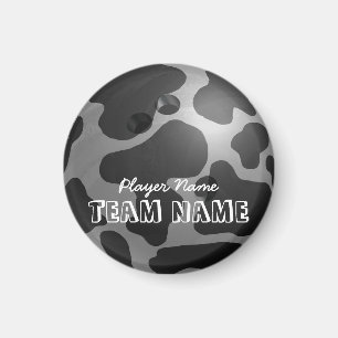 Aimant Bowling Ball Cow Grey