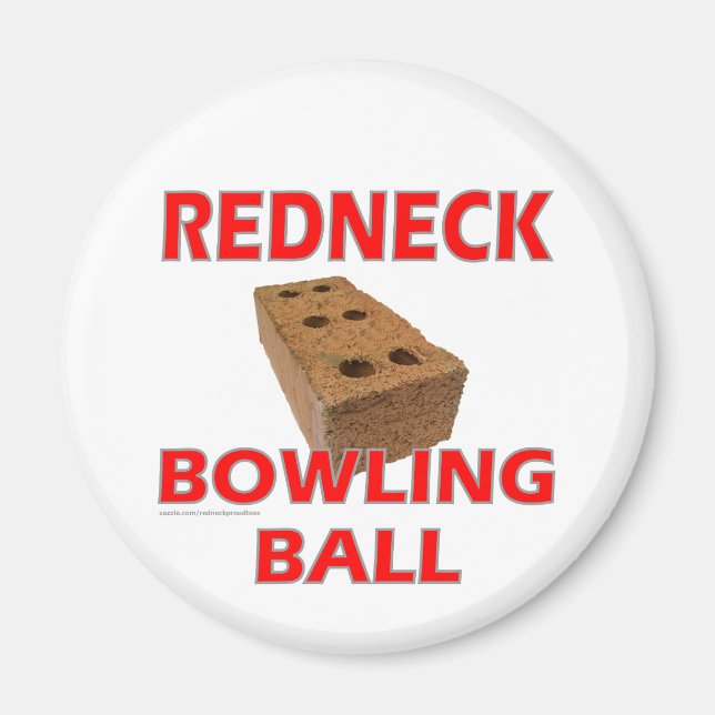 AIMANT BOWLING BALL REDNECK (Devant)