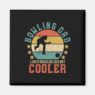 Aimant Bowling Papa Vintage Drôle Fête des pères Cadeau P