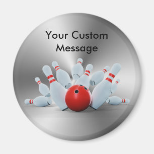 Aimant Bowling pins 10 Pin Bowling Ball Custom