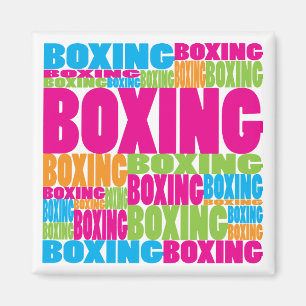 Aimant Boxe colorée