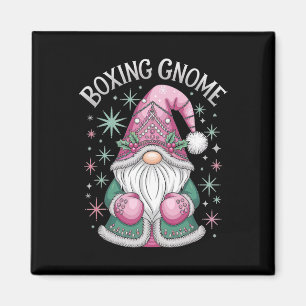 Aimant Boxe Gnome Fun Noël Fun