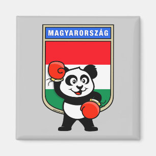 Aimant Boxe Hongrie Panda