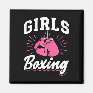 Aimant Boxe pour filles Sport Kickboxing Gants de boxe Bo