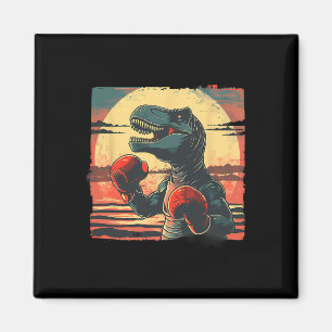 Aimant Boxer Dinosaur Boxing Dino Kickboxing T-rex Boxing
