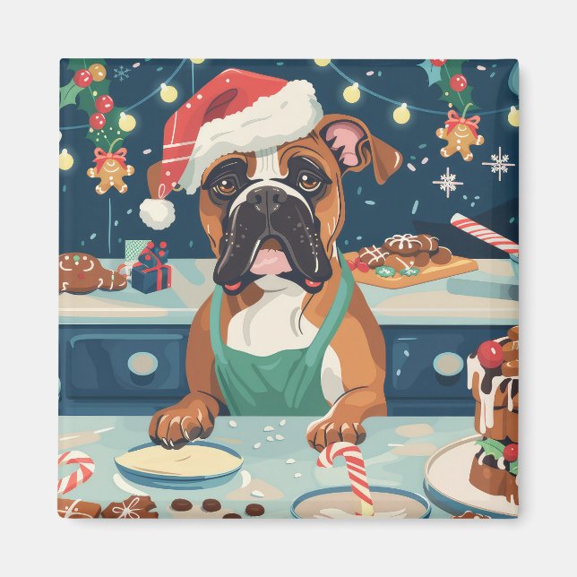 Aimant Boxer Gîtes : Noël festif (Devant)