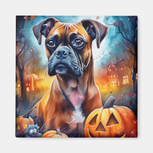 Aimant Boxer Halloween avec la peur Citrouille