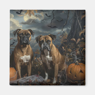 Aimant Boxer Halloween Night Doggy Délice