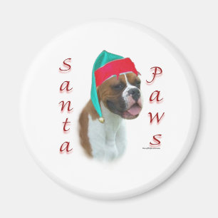 Aimant Boxer Père Noël Paws