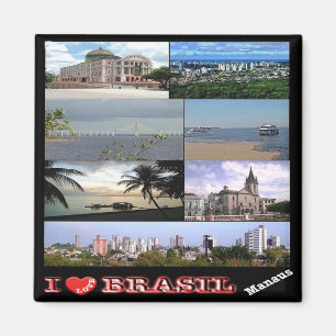 Aimant BR - Brésil - Manaus - I Love