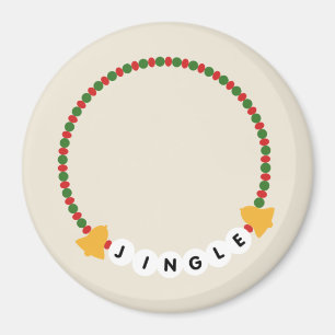 Aimant Bracelet d'amitié Jingle Bells Noël
