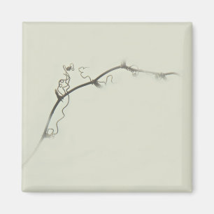 Aimant Bramble Tendrils dans le brouillard - Minimalisme