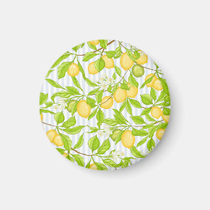 Aimant Branche de citronnier : Motif sans fil
