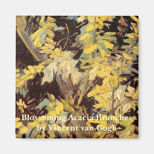 Aimant Branches de l'acacia florissante par Vincent van G (Devant)
