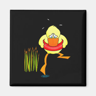 Aimant Bravant les eaux canard oiseau mignon et drôle
