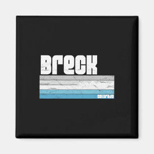 Aimant Breckenridge Colorado Retro Breck Co Ski Snowbo