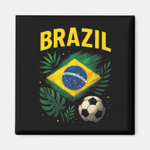 Aimant Brésil Drapeau Brésilien Brasil Football Footbyll 