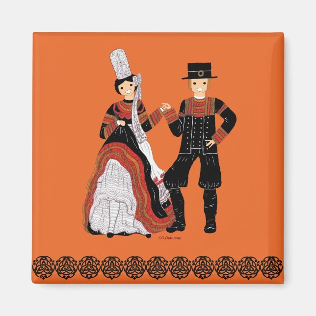 Aimant Bretagne, Bigouden, France (Devant)