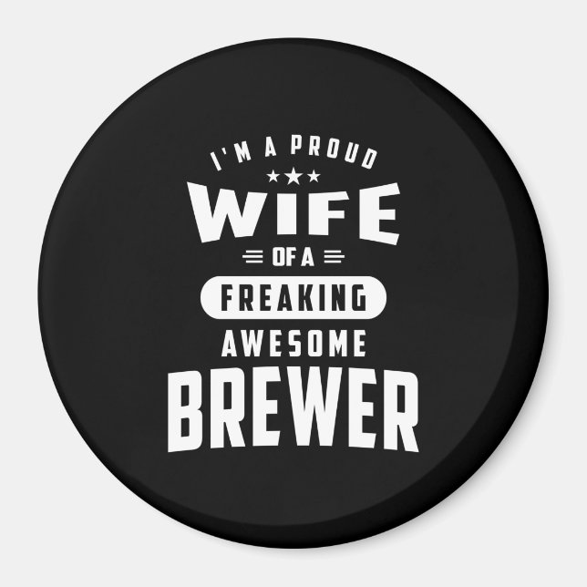 Aimant Brewer Job Title Le Cadeau De L'Enfant Pour Les Ho (Devant)