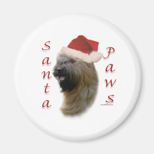 Aimant Briard Père Noël Paws