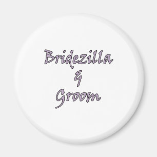 Aimant Bridezilla et marié