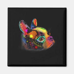 Aimant Bright Coloré Boston Terrier Aquarelle Chien Art