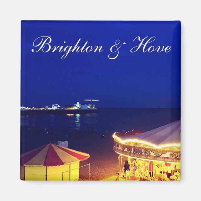 Aimant Brighton and Hove Beach at Night Time (Devant)