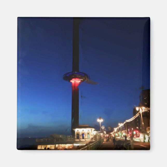 Aimant Brighton British Airways i360 la nuit (Devant)
