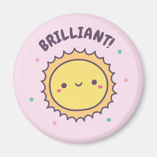 Aimant Brillant Enfants Soleil Motivation Mignonne