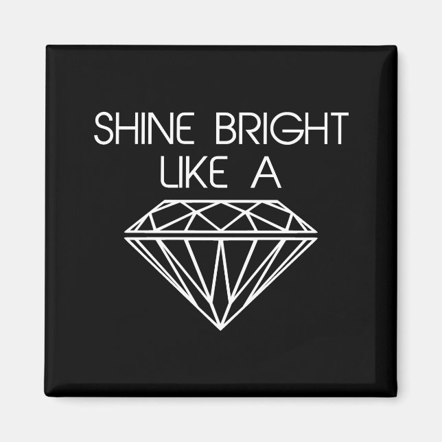 Aimant Brille comme un diamant (Devant)